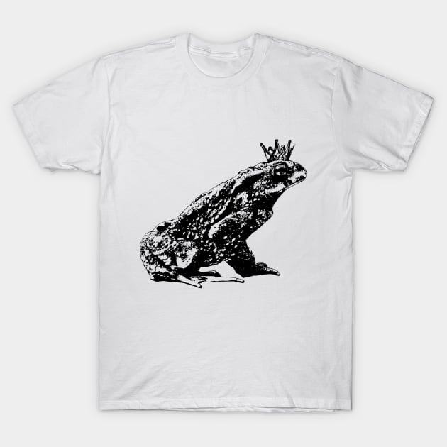 Common toad with crown T-Shirt by R LANG GRAPHICS